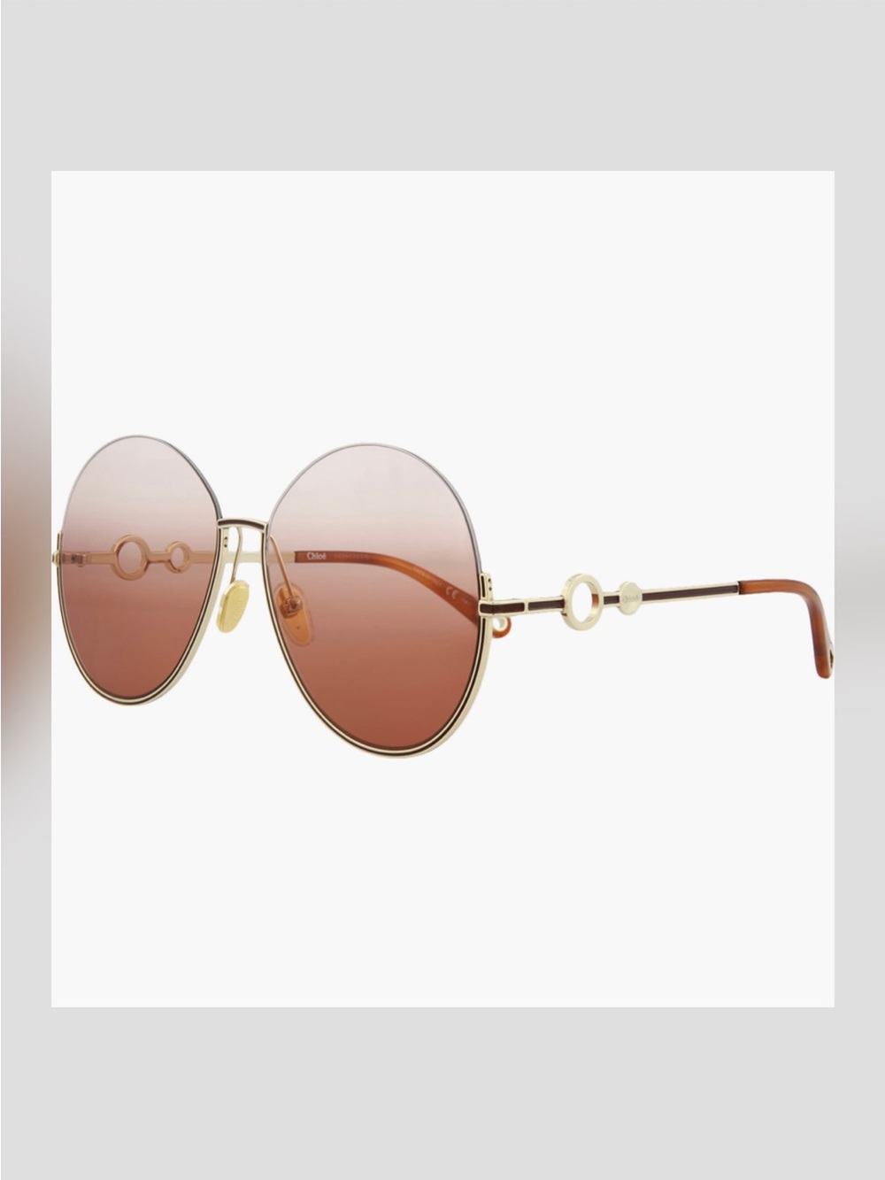 Chloe Round 61mm Sunglasses